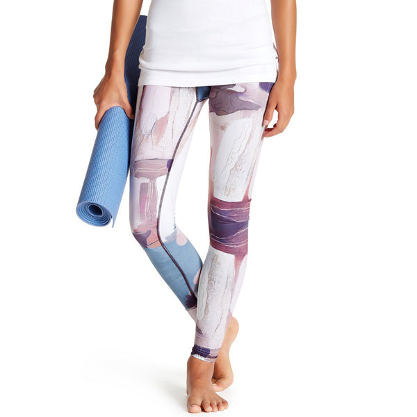 007-55 Yoga Leggings (Small) - Ealanta Art Wear - Painted Door on