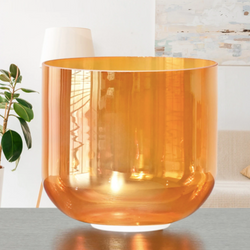 Cosmic Light Quartz Crystal Alchemy Bowl (Orange)