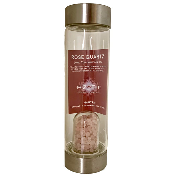 Rose Quartz Water Bottle - I AM Love